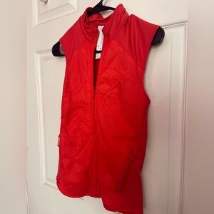 Oiselle running vest cherry red
